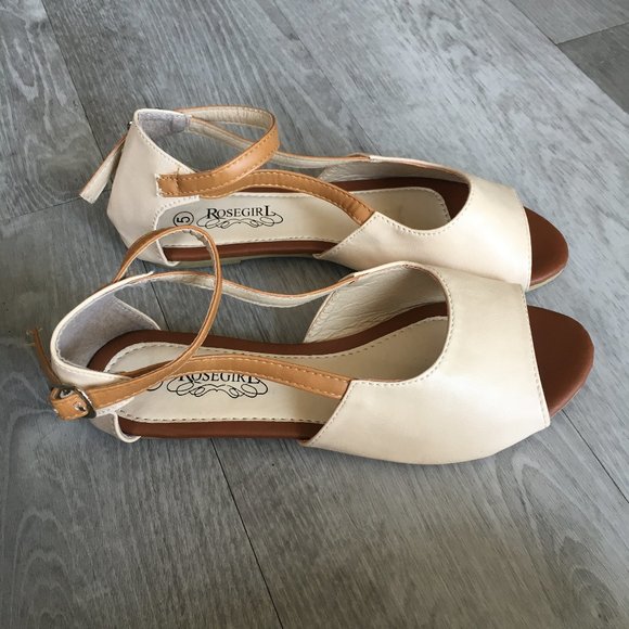 Rose Girl Shoes - NWOT Rose Girl Open Toed Ankle Strap Sandals